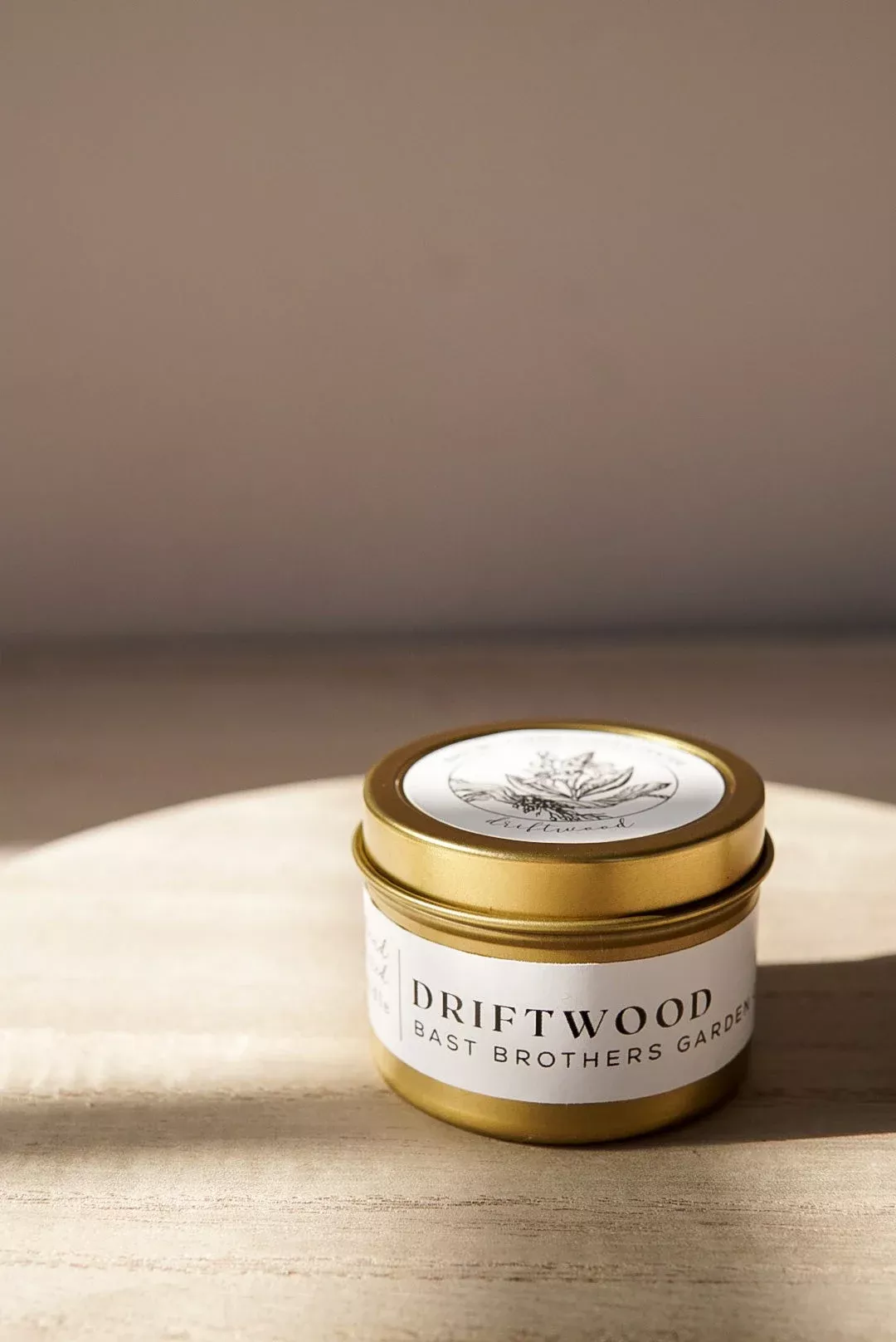 02 Ounce Driftwood Tin Candle