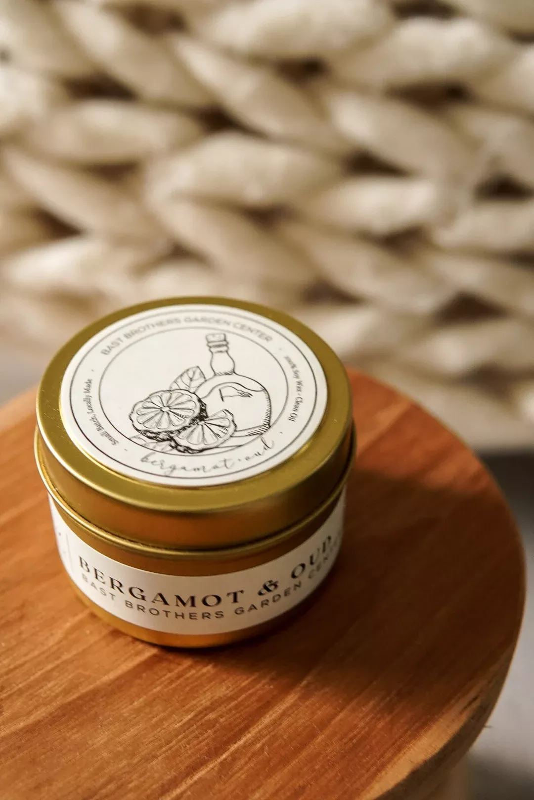 04 Ounce Bergamot & Oud Tin Candle