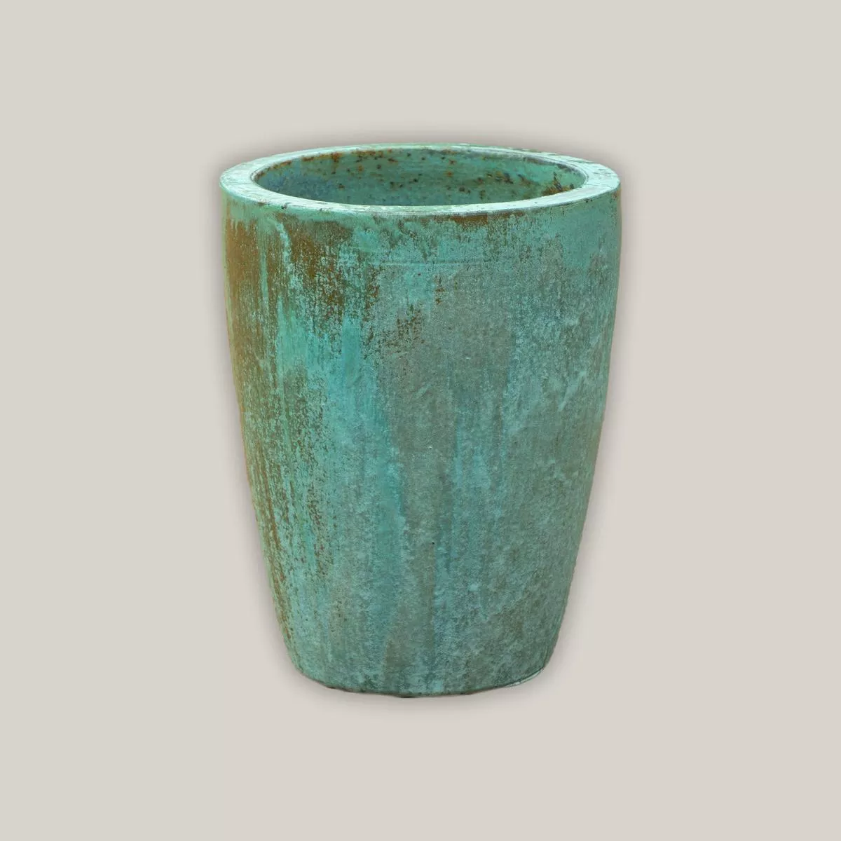 1-2270OGA – Opal Green Crucible Planter – 20″ x 20″ x 25″ | Opal Green | Ceramic