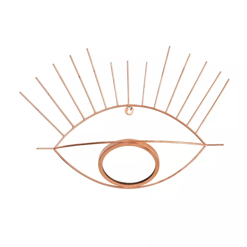 19 Gold Metal Eye Wall Mirror