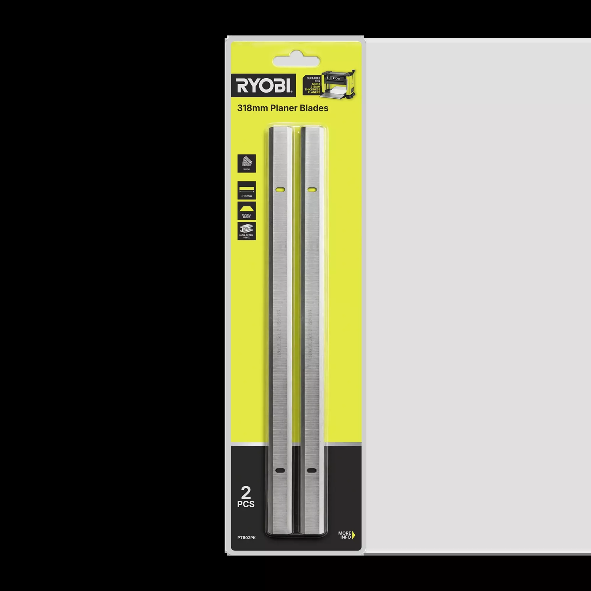2 X Double Edge Thicknessor Blades (HSS) (318MM)