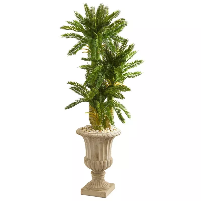 5 Triple Cycas Artificial Plant in Urn