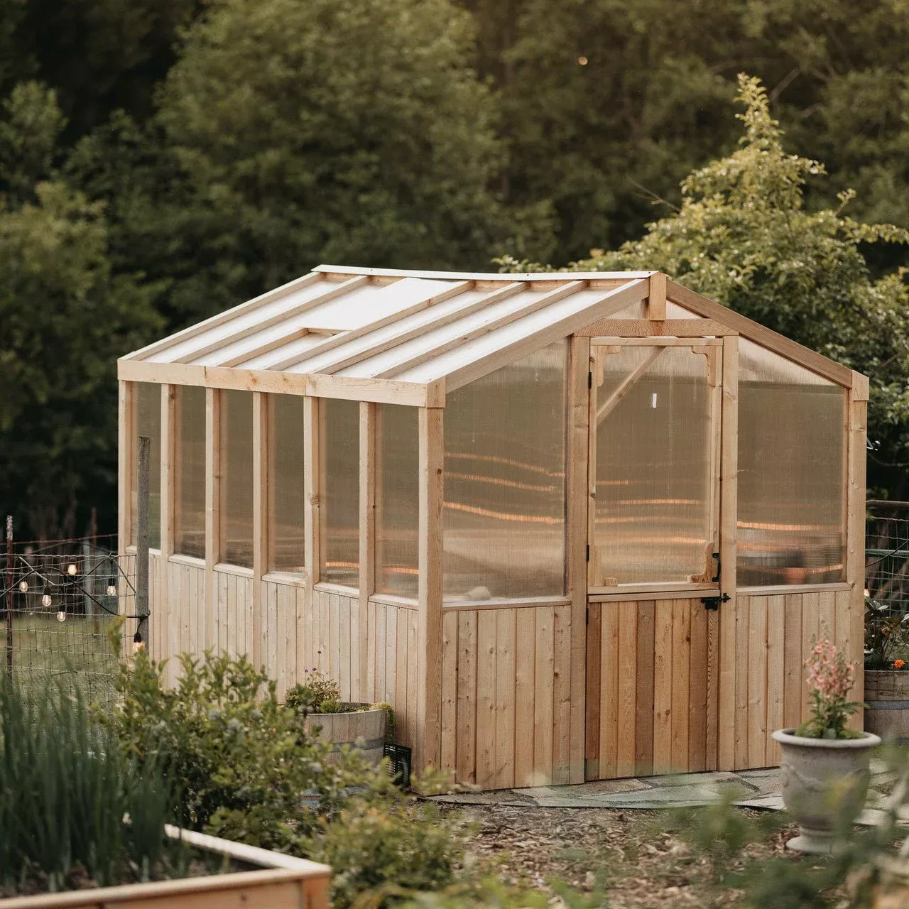8′ x 12′ Cedar Greenhouse
