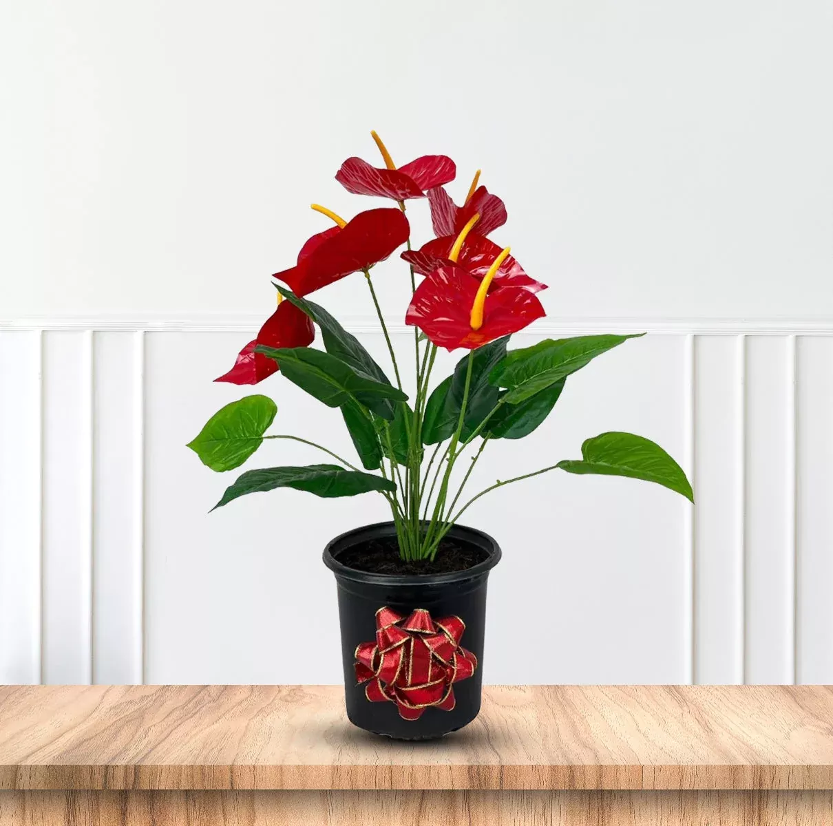 Artificial Anthurium Plant – Bold Tropical Faux Houseplant Gift