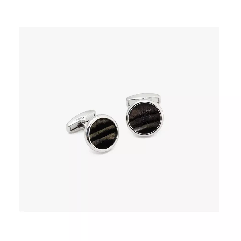 Brackish Chino Cufflinks – Rhodium