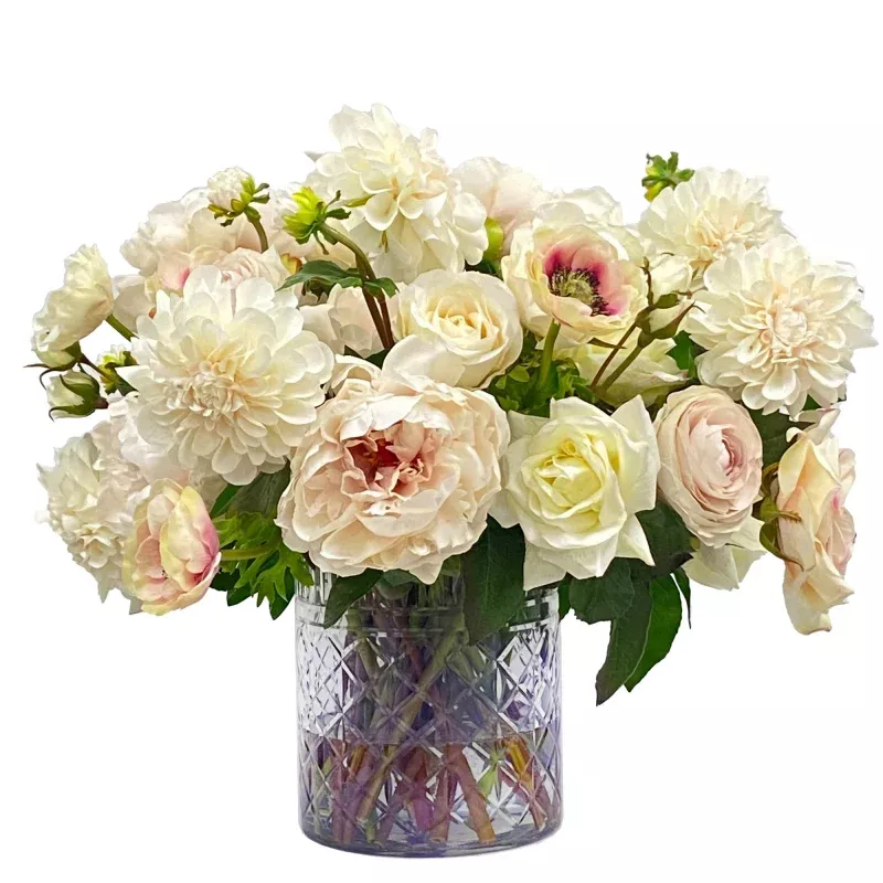 Caf Au Lait Combo in Cut Glass 20"