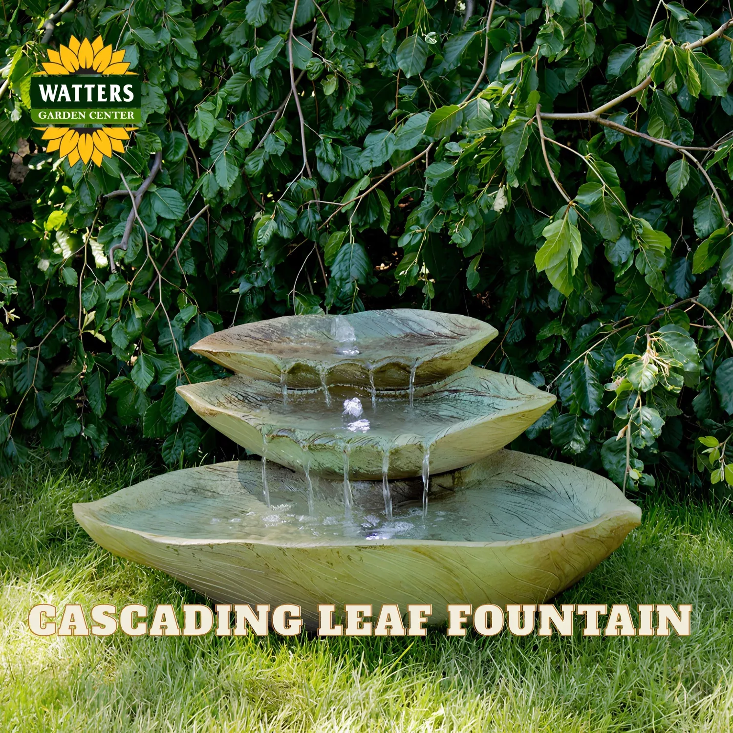 CASCADING LEAF FOUNTAIN