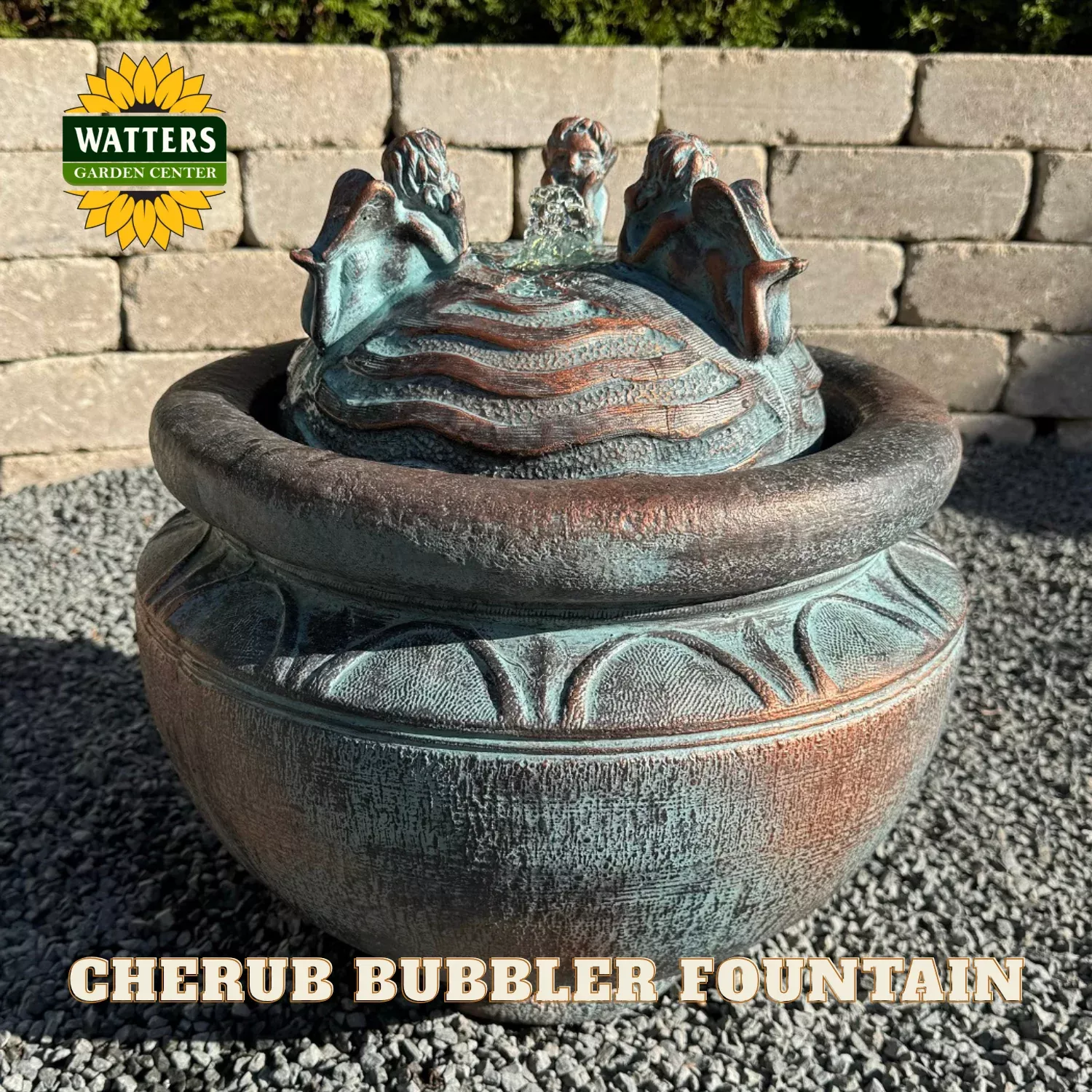 CHERUB BUBBLER FOUNTAIN