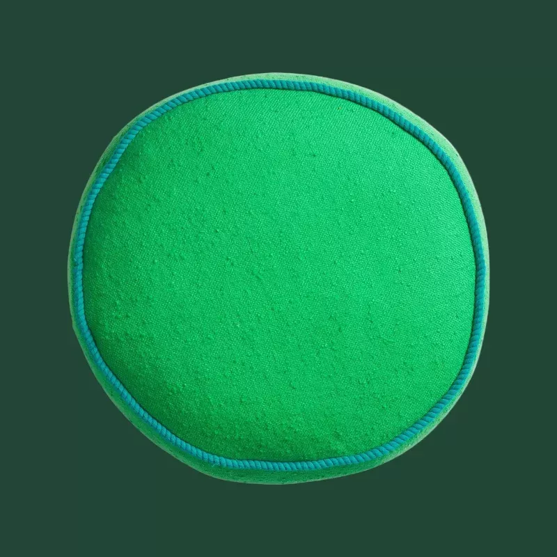 Dana Round Cushion | Spring Green Feather Insert