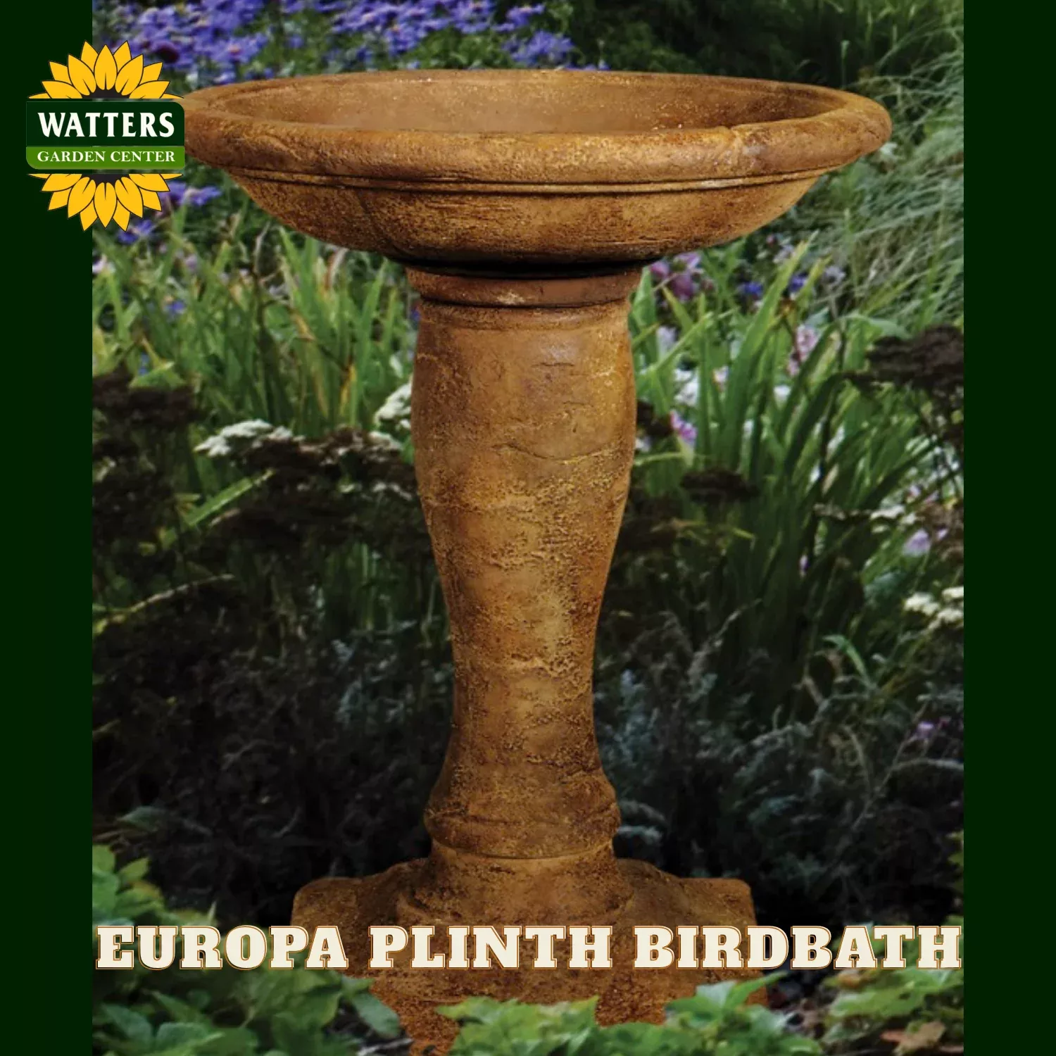 EUROPA PLINTH BIRDBATH