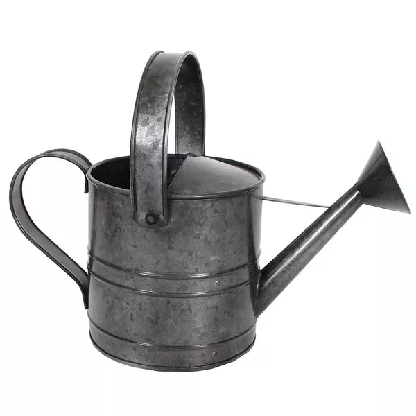 Galvanized Watering Can – Classic Farmhouse Metal Garden Tool