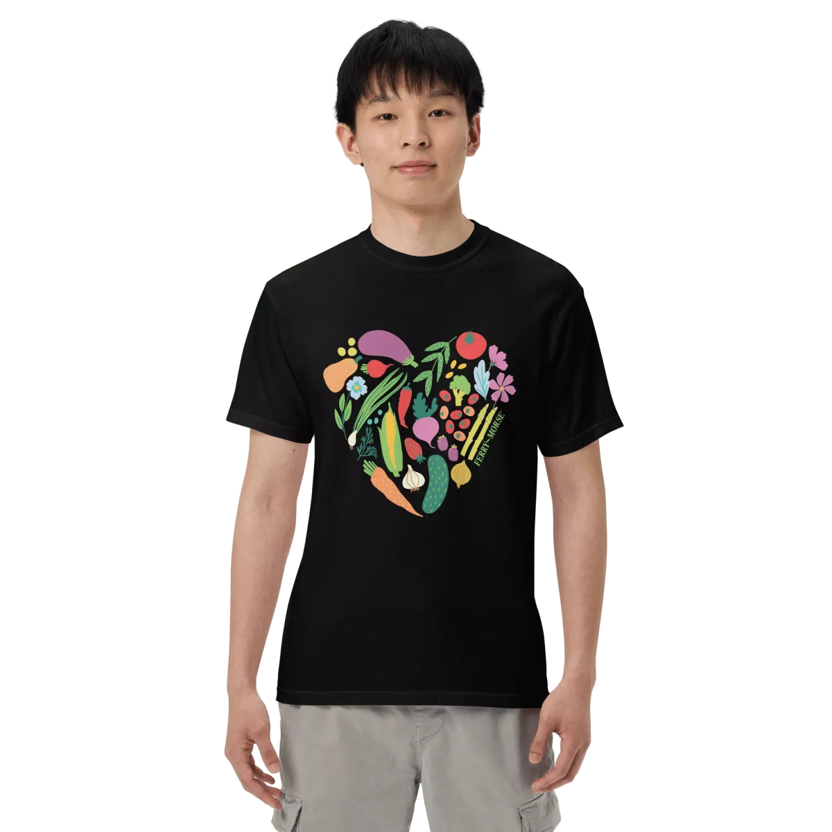 “Garden Heart” Unisex Garment-Dyed Heavyweight T-Shirt