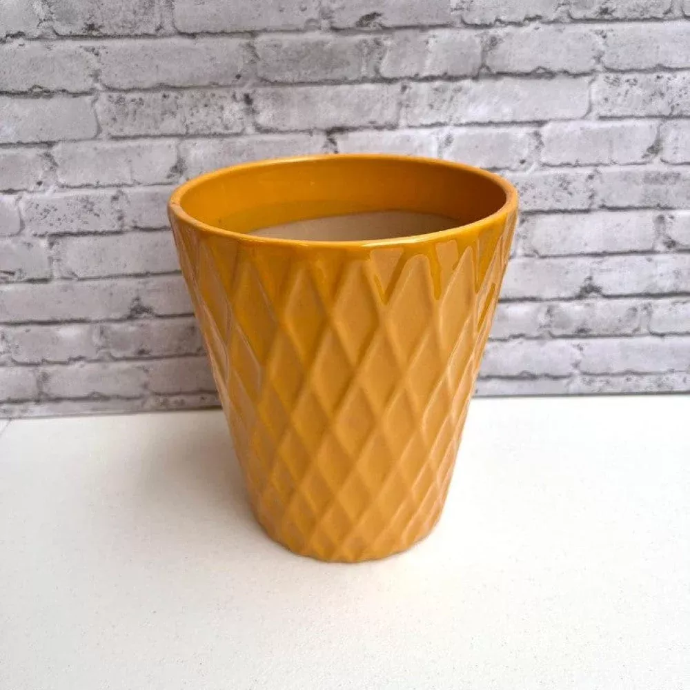 Gorgeous Ceramic Planter in Your Choice of Color – Elegant Decorative Garden Pot