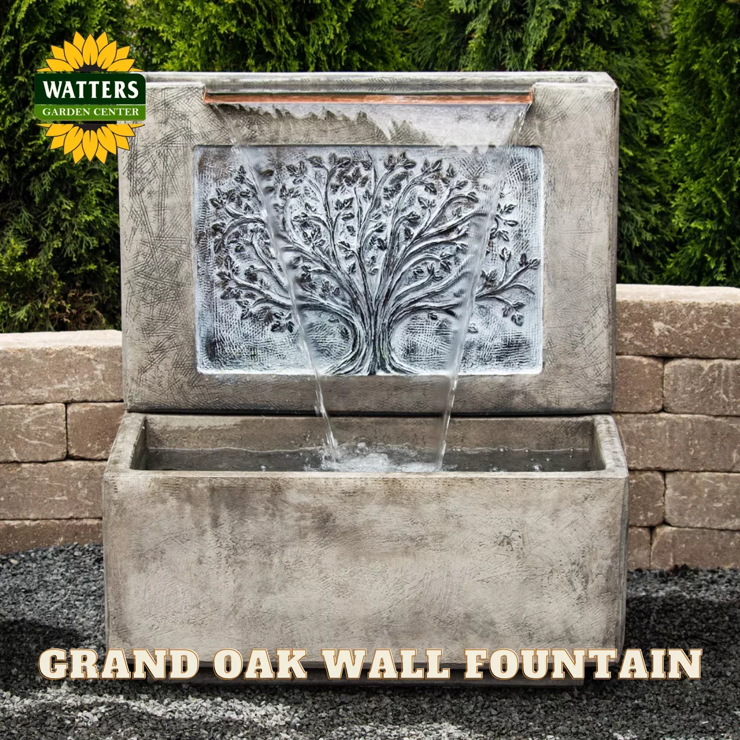 GRAND OAK WALL FOUNTAIN