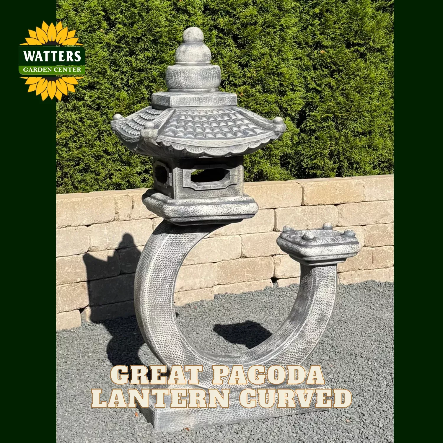 GREAT PAGODA LANTERN CURVED