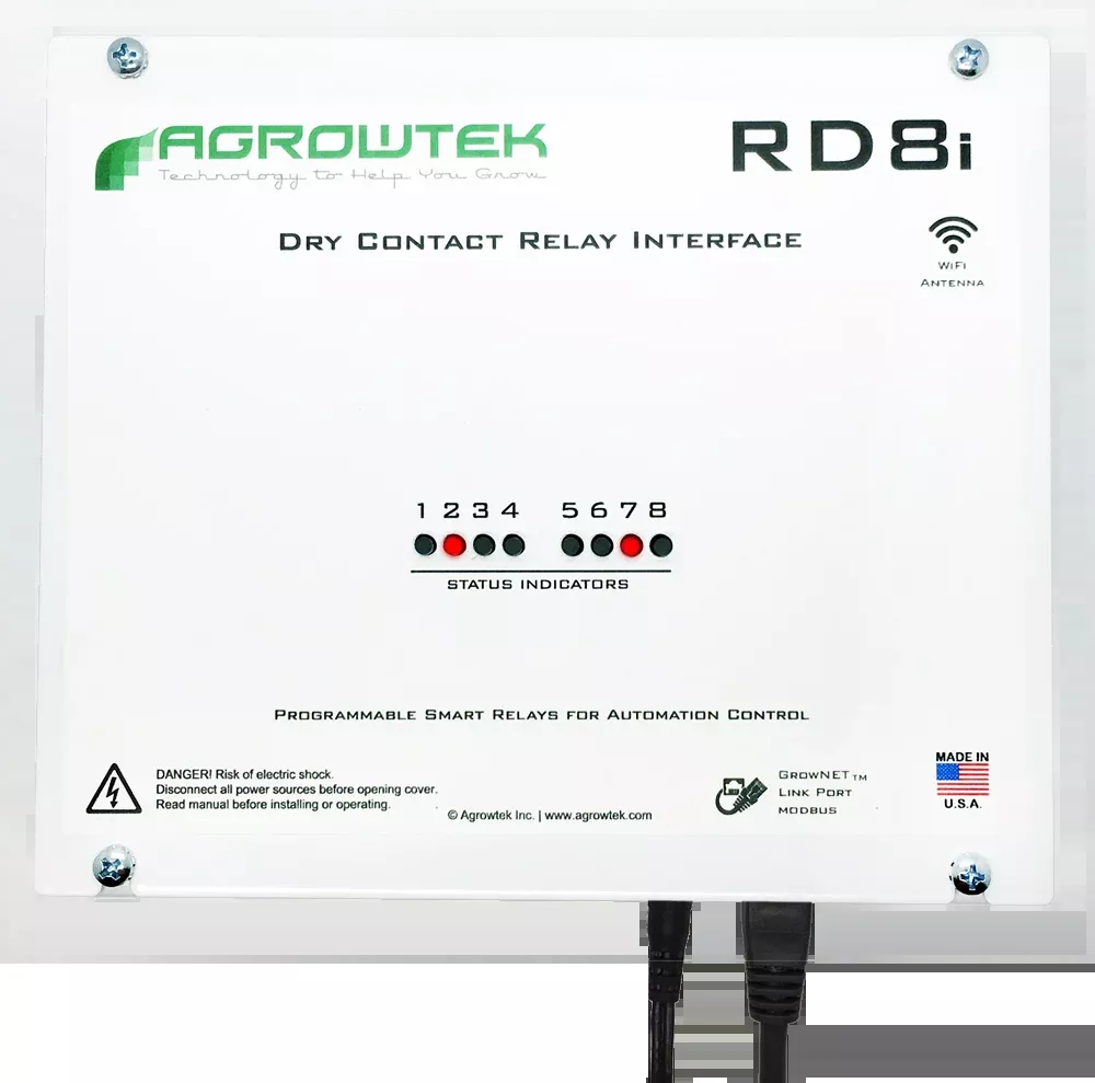 GrowControl™ RD8i+ Digital Intelligent 8-Contact Relay
