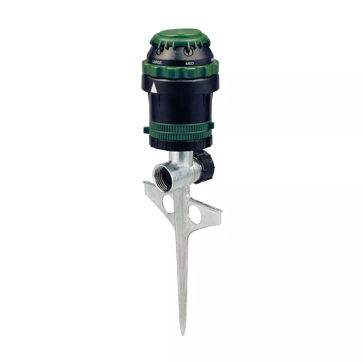H2O-Six Gear-Drive Sprinkler on Metal T Spike 58573
