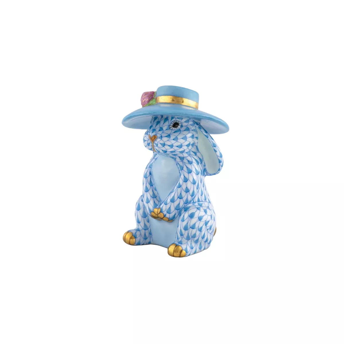 Herend Derby Bunny Figurine – Blue