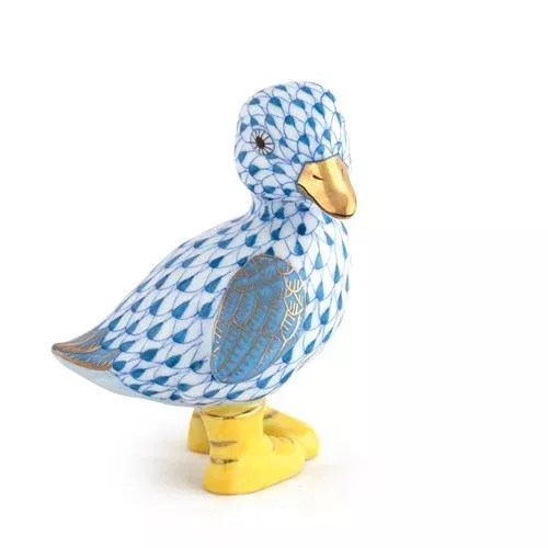 Herend Duckling in Boots – Blue