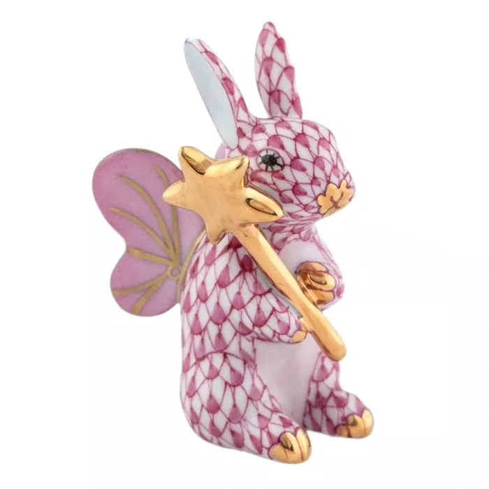 Herend Fairy Bunny – Raspberry
