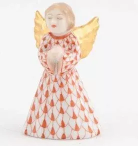 Herend Petite Praying Angel – Rust