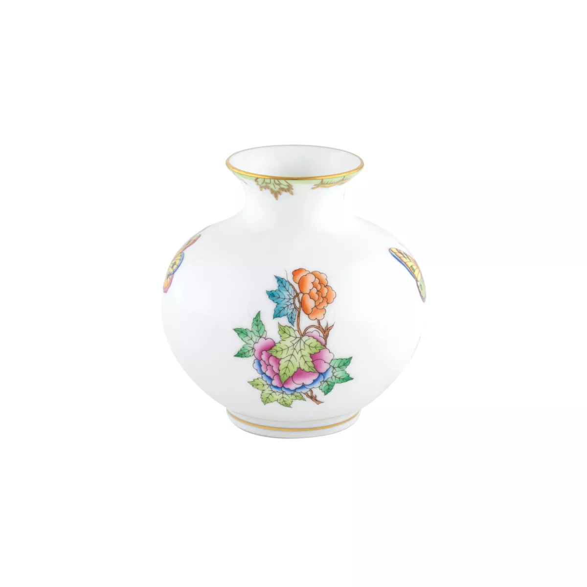 Herend Round Vase – Queen Victoria