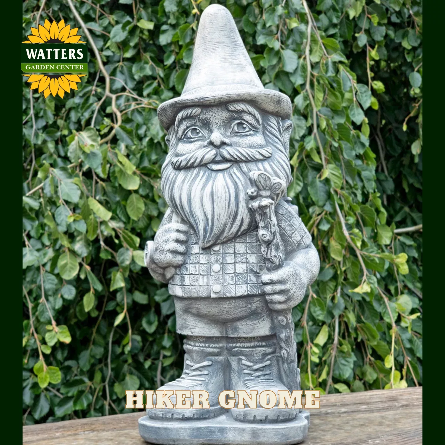 HIKER GNOME STATUE