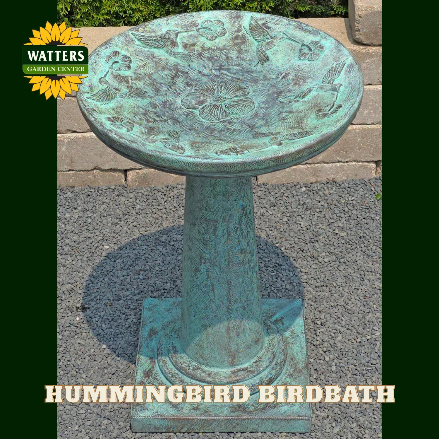 HUMMINGBIRD BIRDBATH