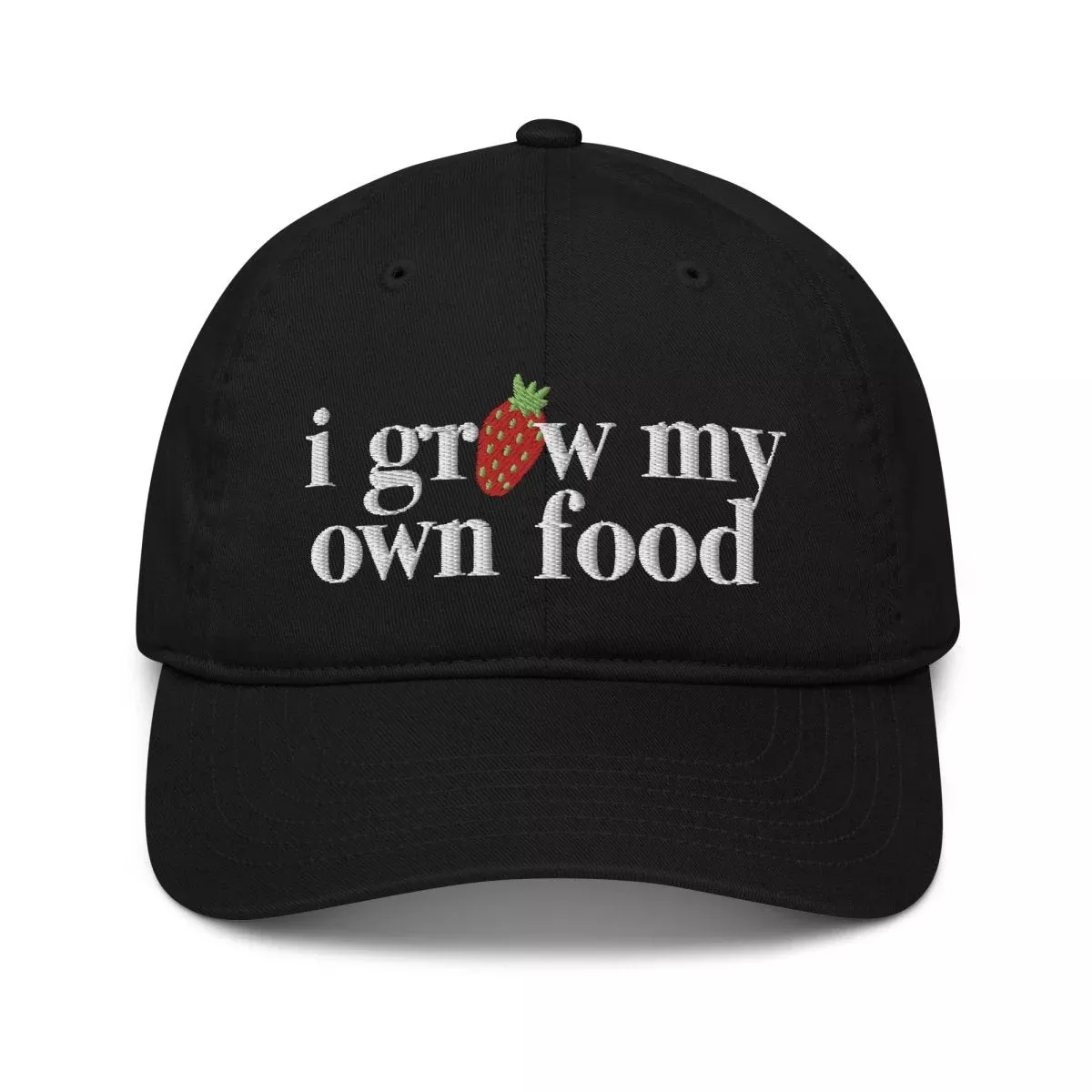 “I Grow My Own Food” Organic Dad Hat
