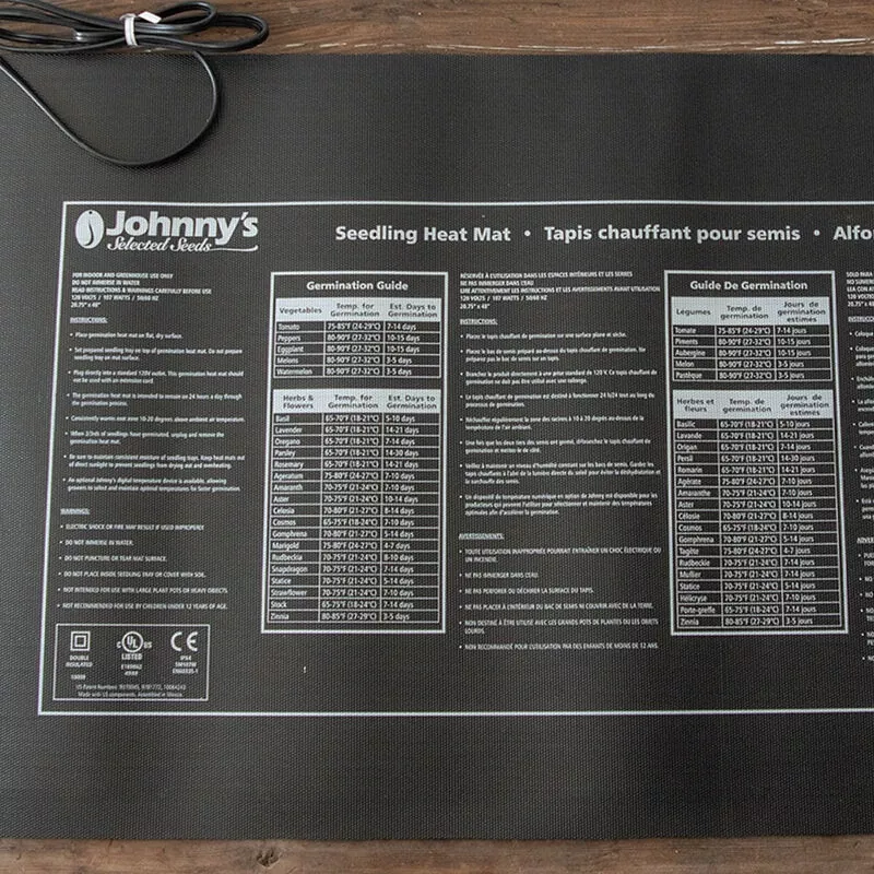 Johnny’s Seedling Heat Mat – 20.75″ X 48″