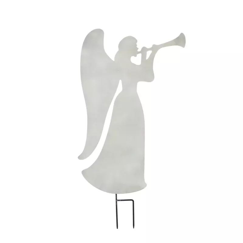 Laser Cut Metal Angel Garden Stake, 34in