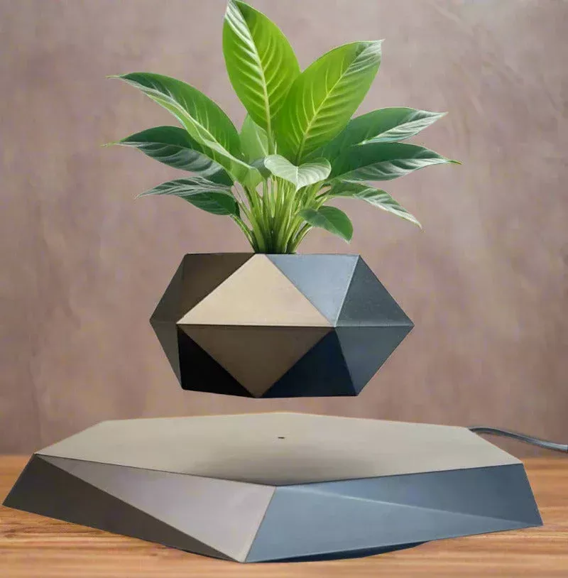 Levitating Plant Pot – Floating Rotating Planter for Home & Office Decor