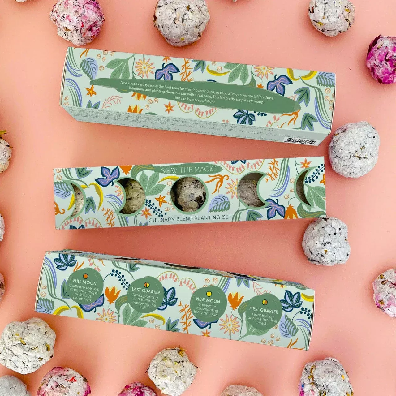 Moon Phase Culinary Seed Ball Planting Set