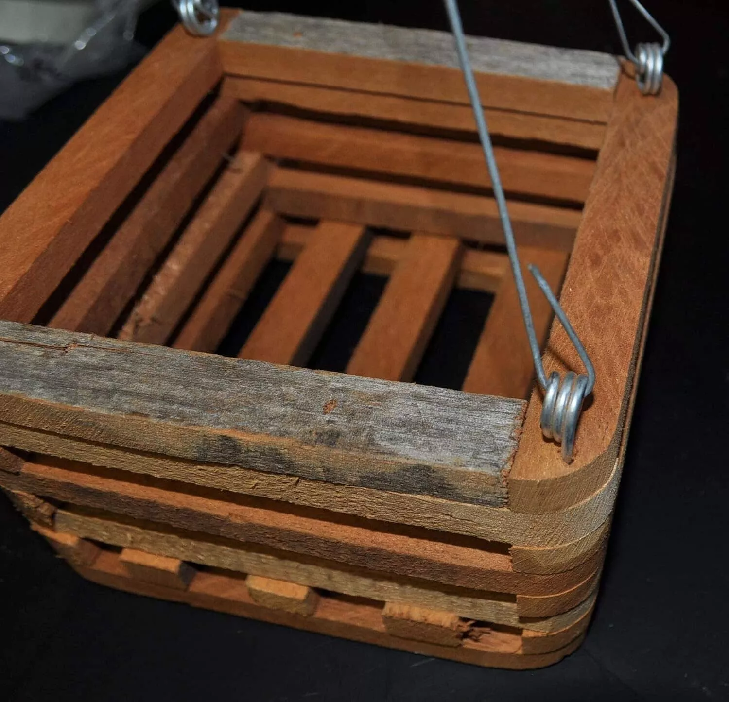 Orchids Supplies: Pot Wood Baskets Vanda Orchid. Cedar. Set of 3 (1 Each 4- 6 – 8 Inch) with 3 hangers of 20 inch.