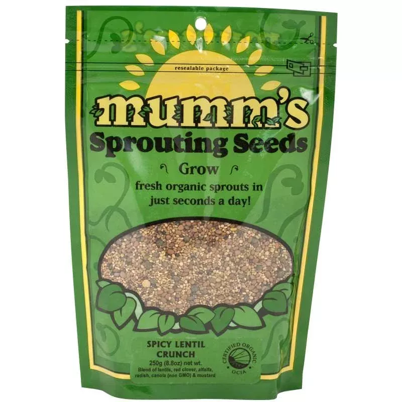 Organic Spicy Lentil Sprouting Seed Mix