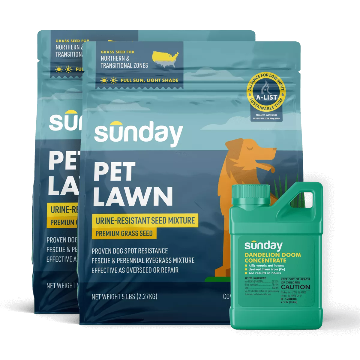 Pet Lawn Seed & Weed Kit