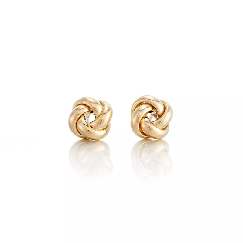 Petite Gold Knot Earrings
