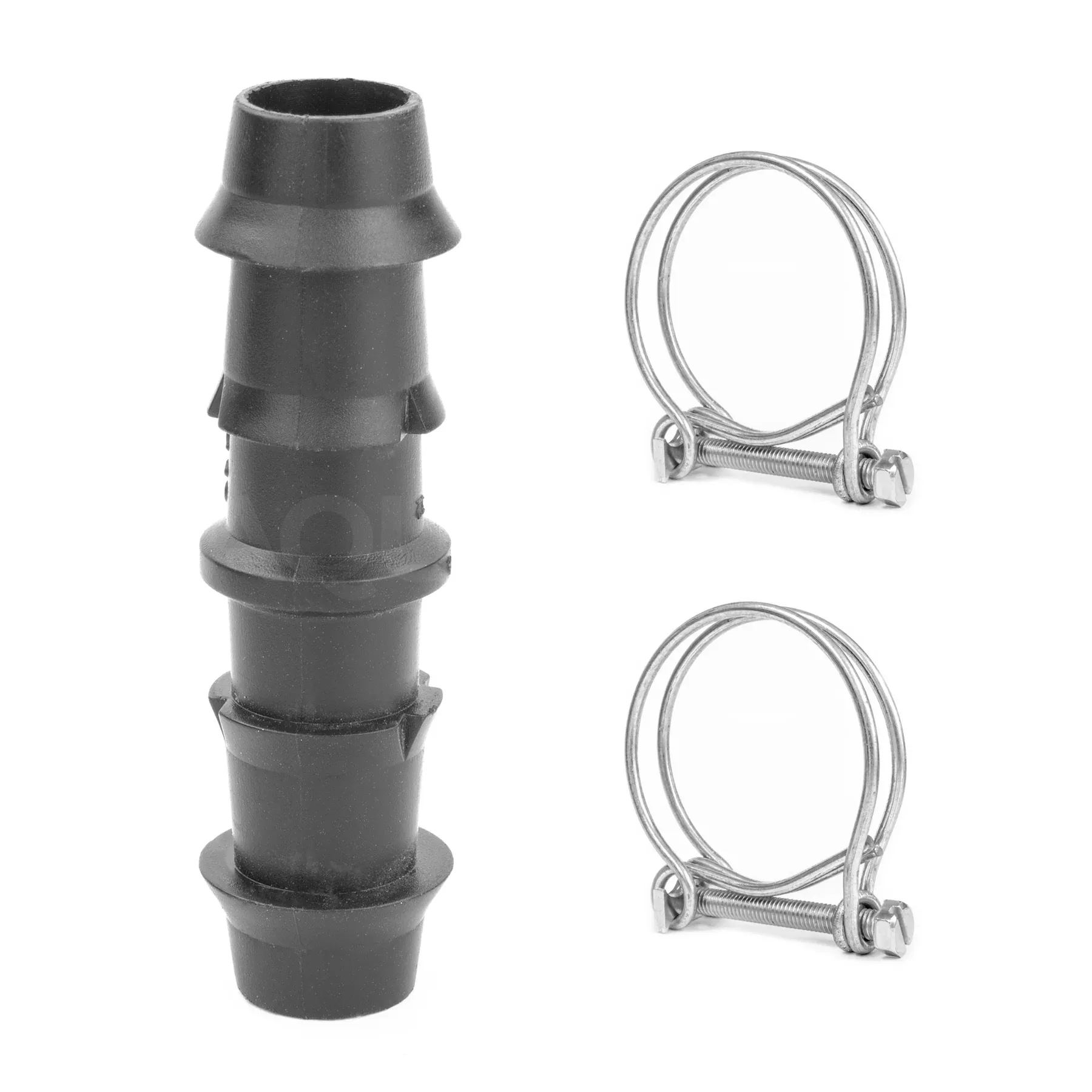 Pisces 15mm 0.5" Inline Hose Joiner with Compatible Clips