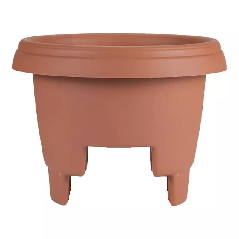 Planter, 24in, Bloem Deck Rail, Terra Cotta