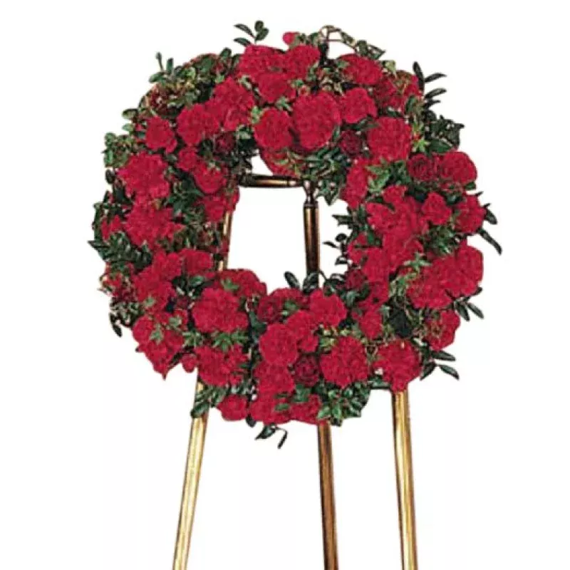 Red Regards Wreath