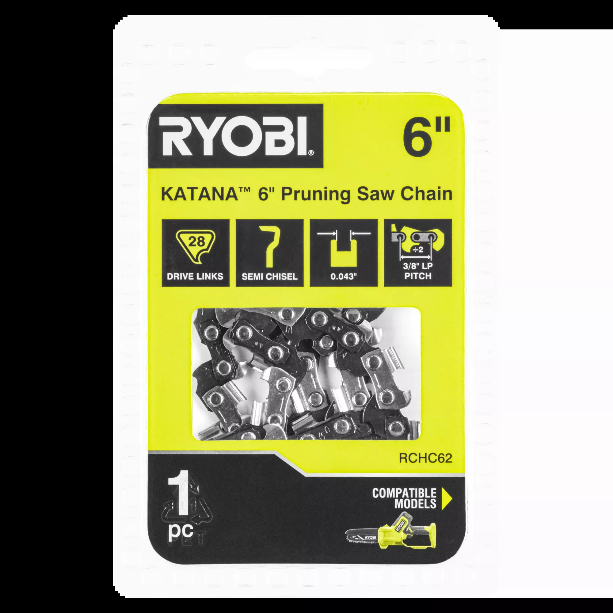 RYOBI Katana 6″ Pruning Saw Replacement Chain