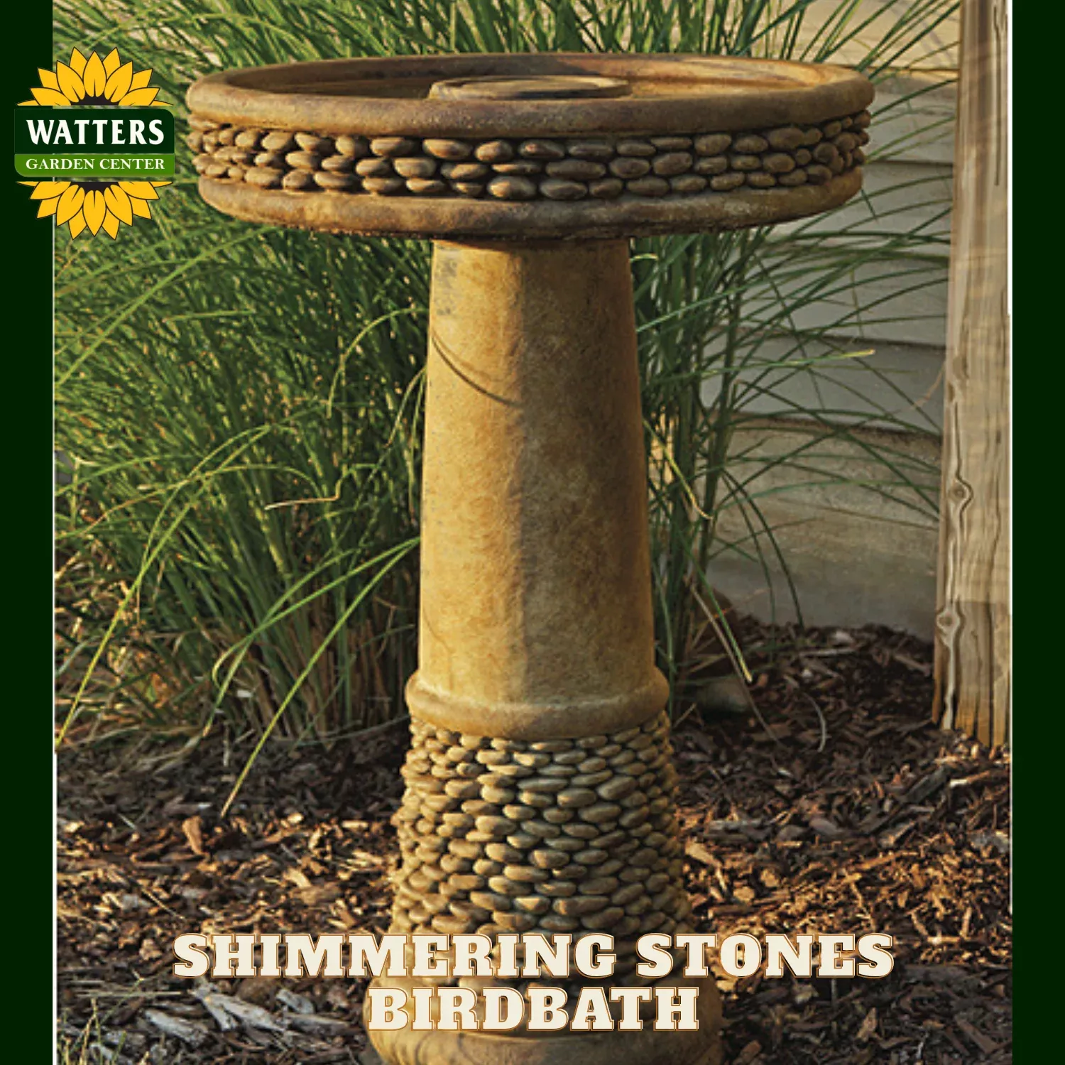 SHIMMERING STONES BIRDBATH