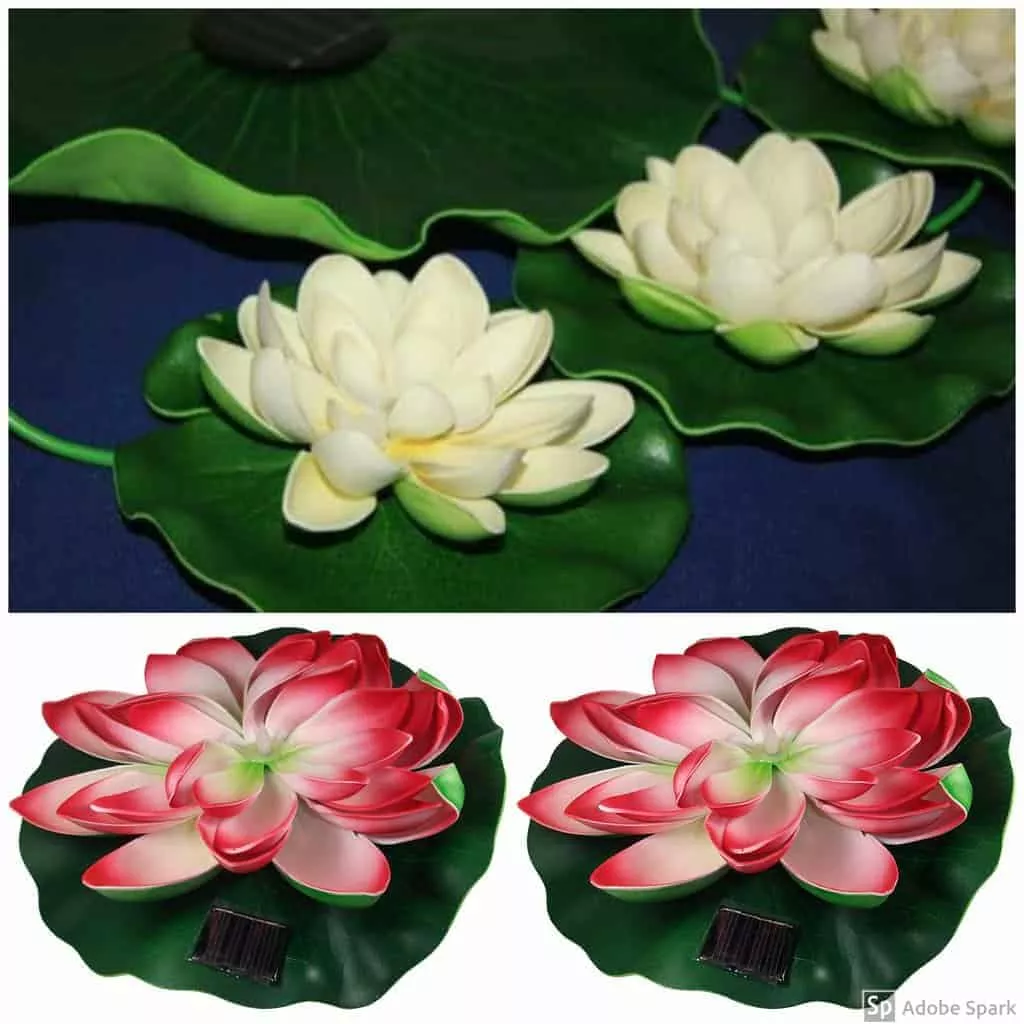 Solar Pond Lily Decor Kit