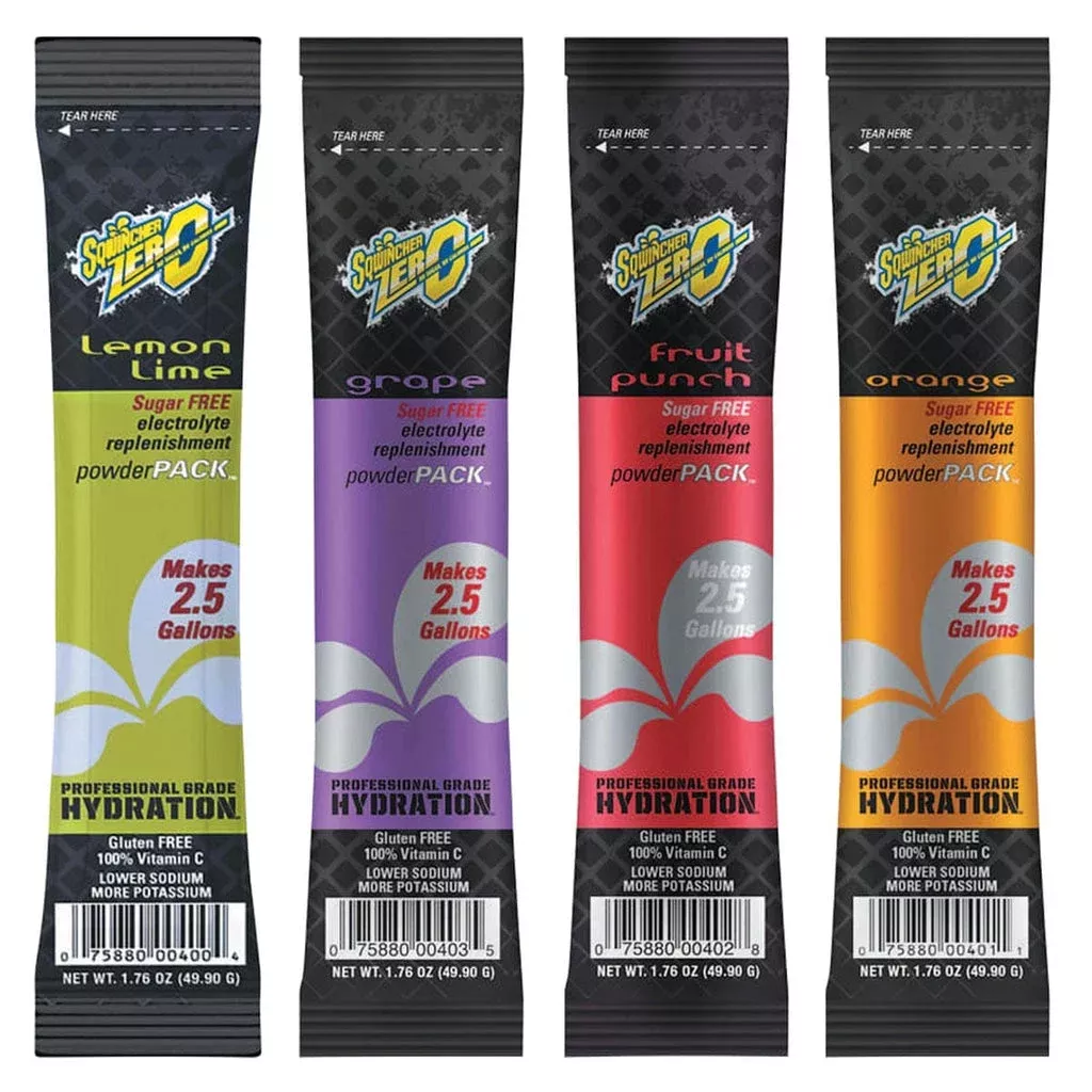 Sqwincher Zero Powder Packs 2.5 gal yield | 32 pack