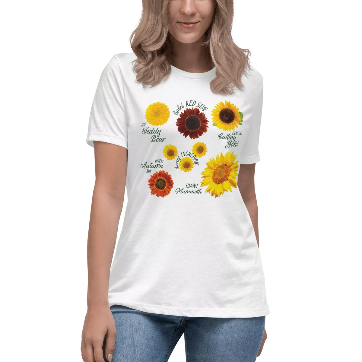 “Sunflowers” Women’s Relaxed T-Shirt