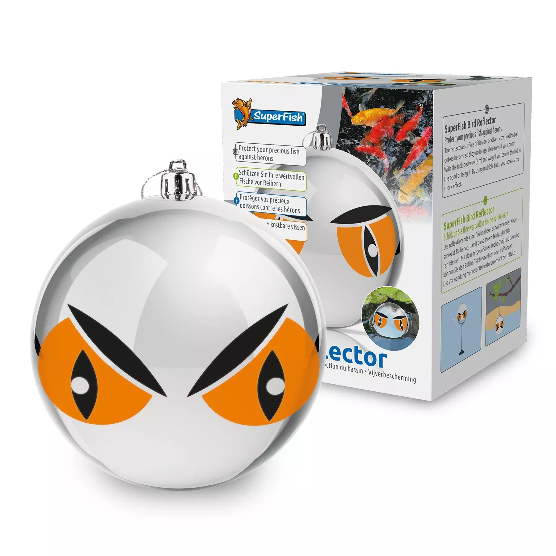 SuperFish Bird Reflector Heron Pond Deterrent