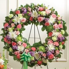 Sympathy Wreath Pastel