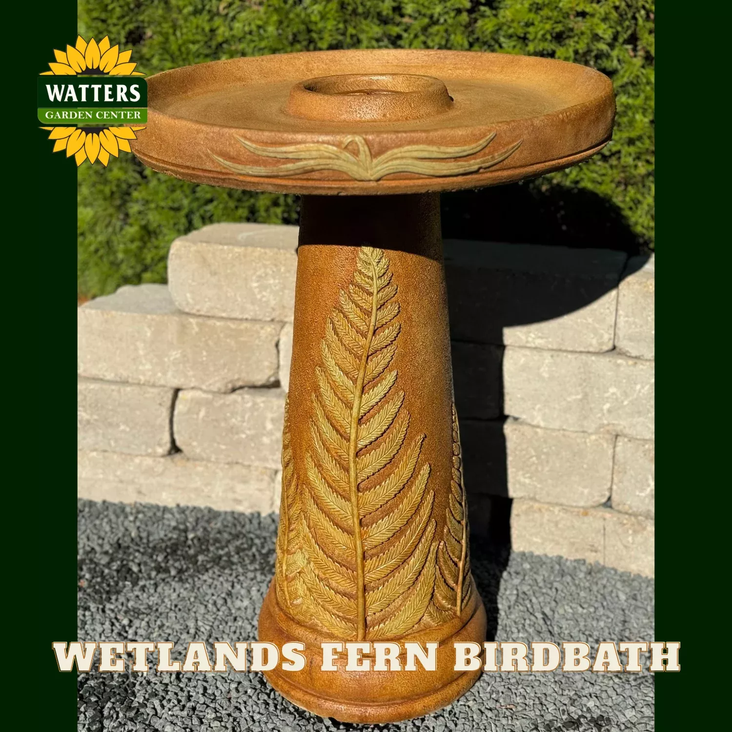WETLANDS FERN BIRDBATH