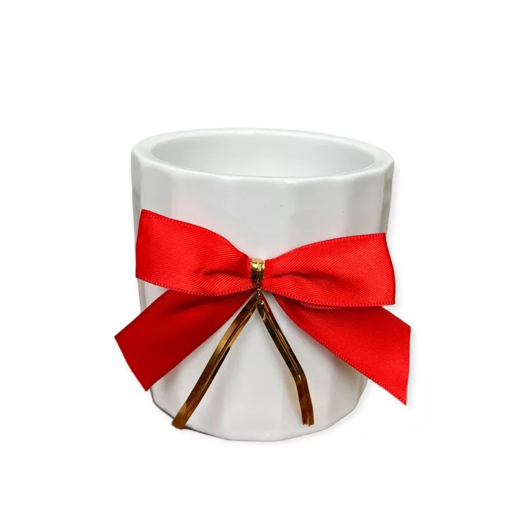 White Ceramic Garden Pot – Classic Decorative Planter