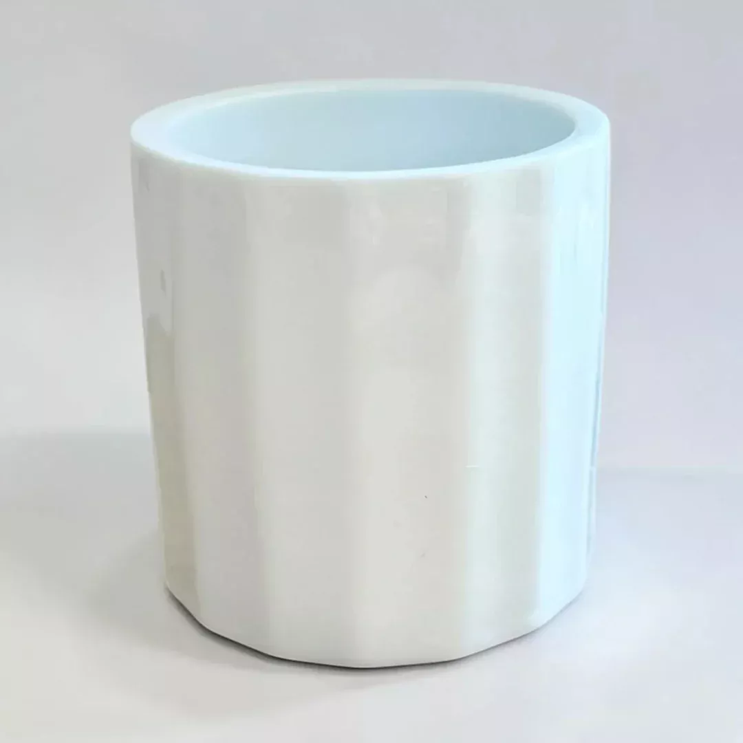 White Glossy Ceramic Planter Pot